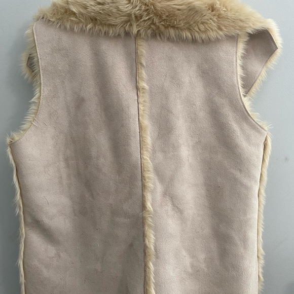 Loft fur and suede shabby chic vest - Picture 2 of 4